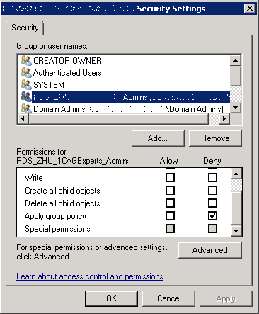 RDS 2012 End user tuning