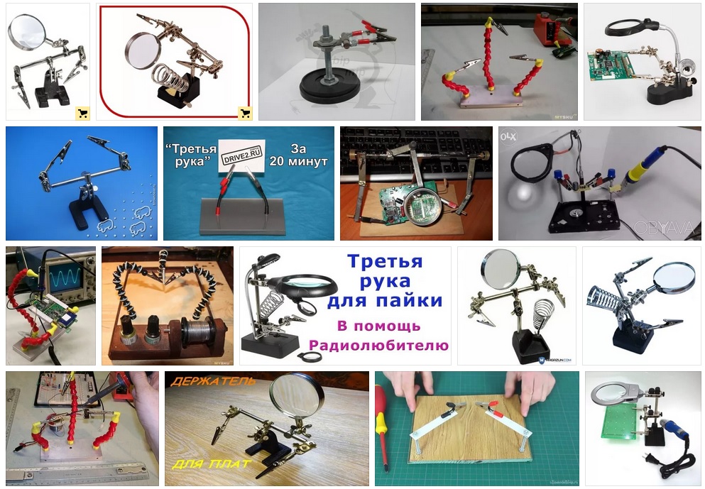 Self-made table for soldering