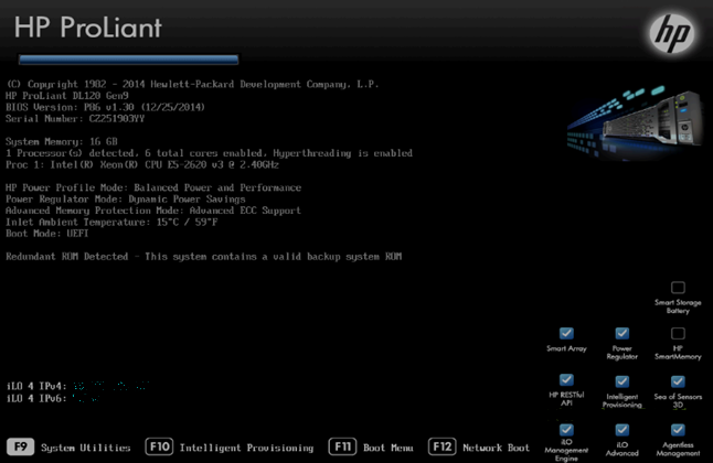 Servers - HP ILO setup