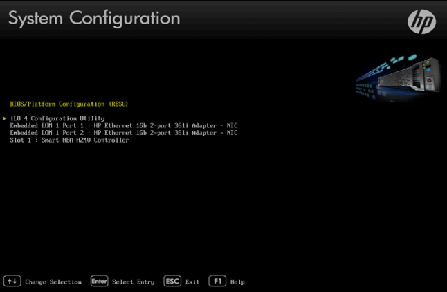 Servers - HP ILO setup