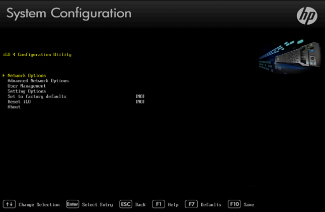 Servers - HP ILO setup