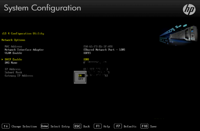 Servers - HP ILO setup