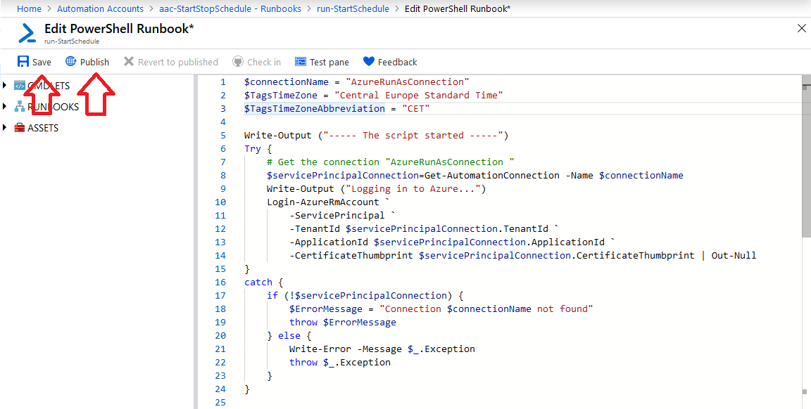 Start-stop Azure instances by a schedule