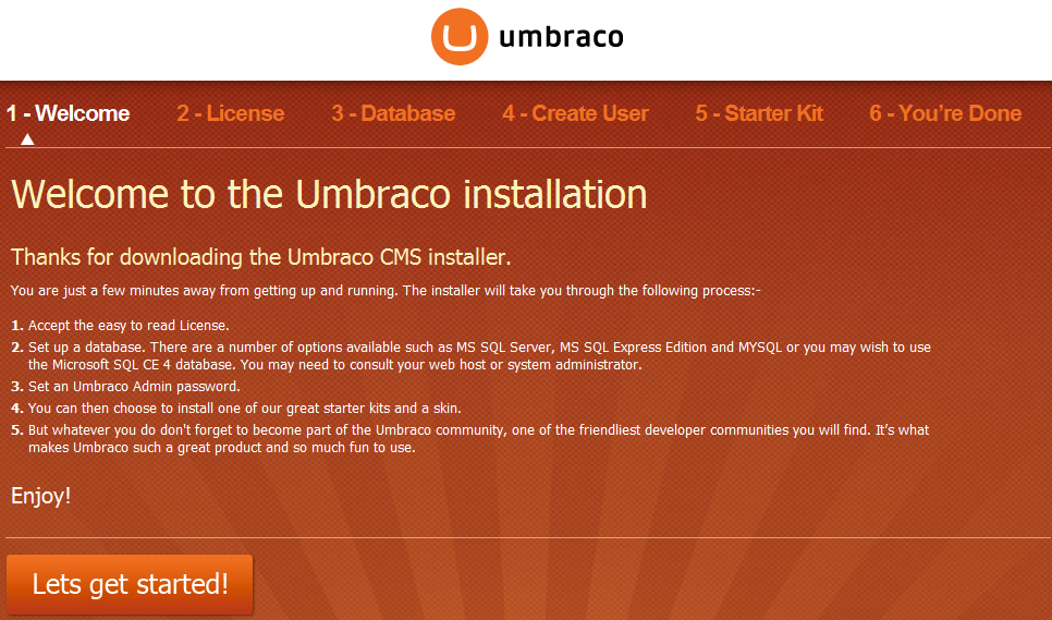 Umbraco - UmbracoInstallation