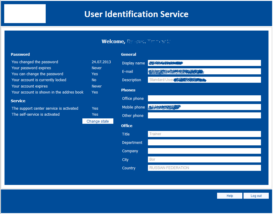 User identification service