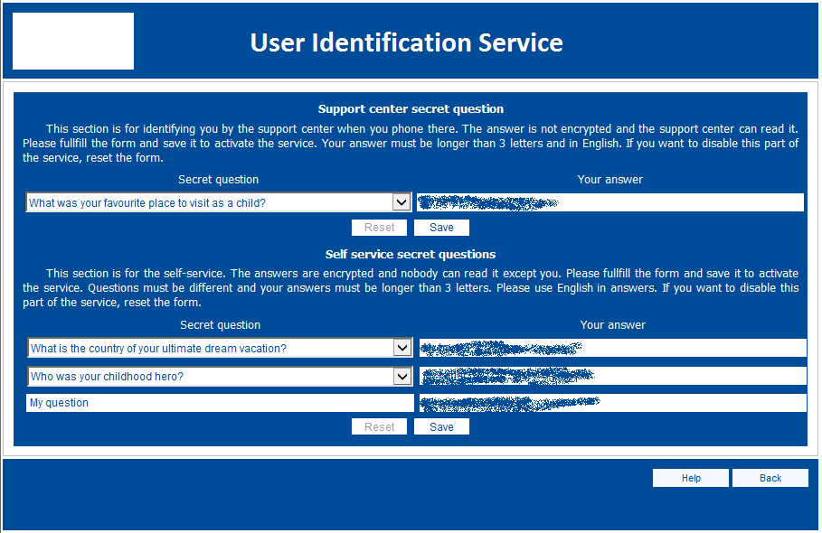 User identification service